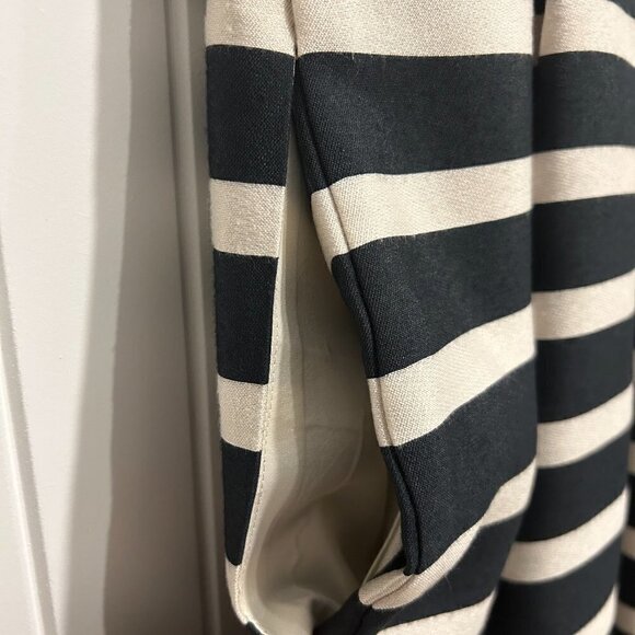 ELIZA J Navy and Cream Striped Sleeveless Midi Dress Women’s Size S - Picture 8 of 8